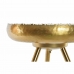 Помощна маса DKD Home Decor Златен Алуминий Бял Лакиран (43 x 43 x 61 cm)