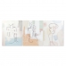 Glezna DKD Home Decor 80 x 3,7 x 100 cm Abstrakts Moderns (3 Daudzums)