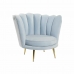 Кресло DKD Home Decor Синий Позолоченный Небесный синий Металл Пластик Губка 74 x 78 x 73 cm