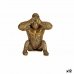 Dekorativ Figur Gorilla Gyllen Harpiks (9 x 18 x 17 cm)