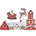 Χριστουγεννιάτικο Στολίδι DKD Home Decor Σπίτι Λευκό Κόκκινο Ρητίνη 41 x 7,5 x 27 cm