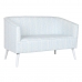 Sofa DKD Home Decor Mėlyna Balta Dangaus mėlynumo Metalinis Dryžiai Viduržemio 130 x 68 x 78 cm