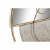 Oglindă de perete DKD Home Decor Auriu* Metal Alb Modern (65 x 7,6 x 76 cm)