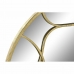 Väggspegel DKD Home Decor 80 x 2,5 x 80 cm Gyllene Metall Trä Arab