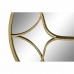 Väggspegel DKD Home Decor 80 x 2,5 x 80 cm Gyllene Metall Trä Arab