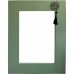 Espejo de pared DKD Home Decor Abeto Natural Rojo Metal Verde Oriental Madera MDF (70 x 2 x 90 cm)