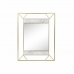 Sieninis veidrodis DKD Home Decor 60 x 1,5 x 80 cm Auksinis (Naudoti A+)