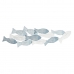 Dekoracja ścienna DKD Home Decor Niebieski Biały Śródziemnomorski Ryby 100 x 5 x 30 cm