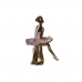 Decoratieve figuren DKD Home Decor Roze Wit Balletdanseres 15 x 10 x 19 cm (2 Stuks)