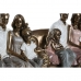 Decoratieve figuren DKD Home Decor 19 x 13 x 18 cm Roze Gouden Wit (2 Stuks)