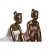 Okrasna Figura DKD Home Decor 12 x 9,5 x 15,5 cm Roza Bela Baletni Plesalec (2 kosov)