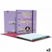 Kroužkový pořadač Grafoplas Carpebook Mafalda Fialová A4 (2 kusů)