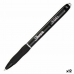 Gel pero Sharpie S-Gel Zložljiv Črna 0,7 mm (12 kosov)