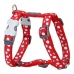 Imbracatura per Cani Red Dingo Style Bianco Pois 46-76 cm