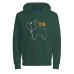 Herren Sweater mit Kapuze  JORPAL SWEAT HOOD FST  Jack & Jones 2310015  grün