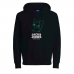 Pánska mikina s kapucňou  JORPAL SWEAT HOOD FST  Jack & Jones 2310015  Čierna