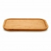 Snack tray Brown Bamboo 18 x 1,5 x 25 cm (12 Units)