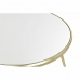 Table Basse DKD Home Decor Miroir Acier (83,5 x 83,5 x 40 cm)