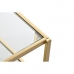 Sofabord DKD Home Decor Gylden 120 x 50 x 45 cm Spejl Metal