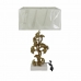 Lampada da tavolo DKD Home Decor Dorato Poliestere Bianco Resina (38 x 20 x 59,5 cm)