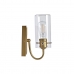 Стенна лампа DKD Home Decor Кристал Златен Метал Прозрачен 220 V 50 W (13 x 17 x 27 cm)
