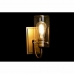 Lampa ścienna DKD Home Decor Szkło Złoty Metal Przezroczysty 220 V 50 W (13 x 17 x 27 cm)