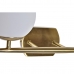 Lampă de Perete DKD Home Decor Geam Auriu* Metal Alb 220 V 40 W (42 x 15 x 20 cm)