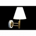 Lampa ścienna DKD Home Decor 25W Złoty Metal Poliester Biały 220 V (19 x 25 x 30 cm)