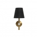 Nástenná lampa DKD Home Decor 25W Čierna Zlatá Kov Polyester 220 V (15 x 23 x 31 cm)