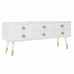 TV furniture DKD Home Decor White Golden Fir MDF Wood 120 x 42 x 54 cm