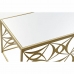 Senterbord DKD Home Decor Speil Metall (110 x 60 x 46 cm)