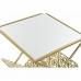 Magazine rack DKD Home Decor Mirror Golden Metal (45 x 45 x 55 cm)