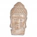 Dekorativ havefigur Buddha Hoved Hvid/Guld Polyesterharpisk (35 x 65,5 x 38 cm)