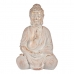 Dekorativ havefigur Buddha Hvid/Guld Polyesterharpisk (24,5 x 50 x 31,8 cm)