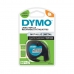 Πλαστικοποιημένη Ταινία για Στυλό Dymo 91208 LetraTag® Μαύρο Ασημί 12 mm (x10)