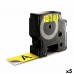 Laminálószalag Címkézőgéphez Dymo D1 53718 24 mm LabelManager™ Fekete Sárga (5 egység)