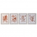 Cadre DKD Home Decor 50 x 2,8 x 65 cm Corail (4 Pièces)