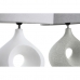 Desk lamp DKD Home Decor 44 x 21 x 57 cm Grey White Stoneware 220 V 50 W (2 Units)