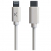 USB-C til Lightning-kabel KSIX MFI (1 m) Hvid