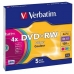DVD-RW Verbatim 5 штук Разноцветный 4,7 GB 4x