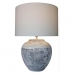 Desk lamp DKD Home Decor White Grey Ceramic Plastic Canvas 50 W 220 V 42 x 42 x 60 cm