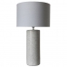 Stolná lampa DKD Home Decor Biela Viacfarebná Ľan Dolomite 25 W 50 W 220 V 42 x 42 x 73,5 cm