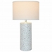 Stolná lampa DKD Home Decor Biela Viacfarebná Ľan Dolomite 25 W 50 W 220 V 42 x 42 x 73,5 cm
