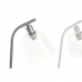 Stolna svjetiljka DKD Home Decor 22 x 15 x 46 cm Kristal Srebrna Crna Siva Roza Metal Bijela 220 V 40 W 25 W 4 Dijelovi