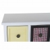 Sivupöytä DKD Home Decor 103 x 36 x 83 cm Kristalli Musta Puu Valkoinen Keltainen Taivaansininen