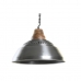 Deckenlampe DKD Home Decor Silberfarben Braun Eisen Mango-Holz 50 W (43 x 43 x 31 cm)