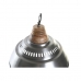 Φωτιστικό Οροφής DKD Home Decor Ασημί Καφέ Σίδερο Ξύλο από Μάνγκο 50 W (43 x 43 x 31 cm)