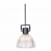Lampa Sufitowa DKD Home Decor Czarny Srebrzysty Metal Szkło 25,4 x 25,4 x 35,5 cm (2 Sztuk)