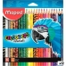 Цветни моливи Maped Animals Color' Peps Многоцветен 24 Части (12 броя)