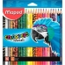 Χρωματιστά μολύβια Maped Animals Color' Peps Πολύχρωμο 24 Τεμάχια (12 Μονάδες)
